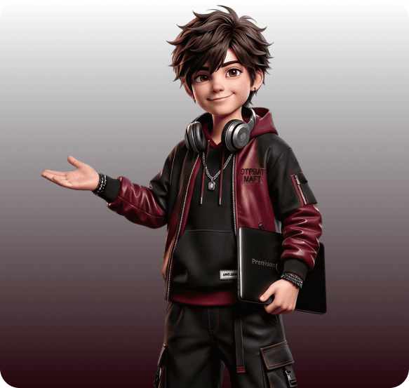 TechSMM team member presenting with a laptop